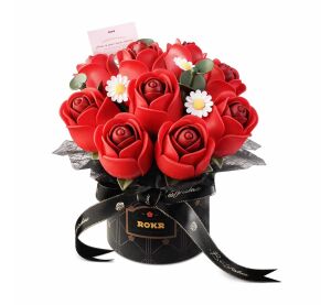 RoboTime 3D-Puzzle Strauß roter Rosen